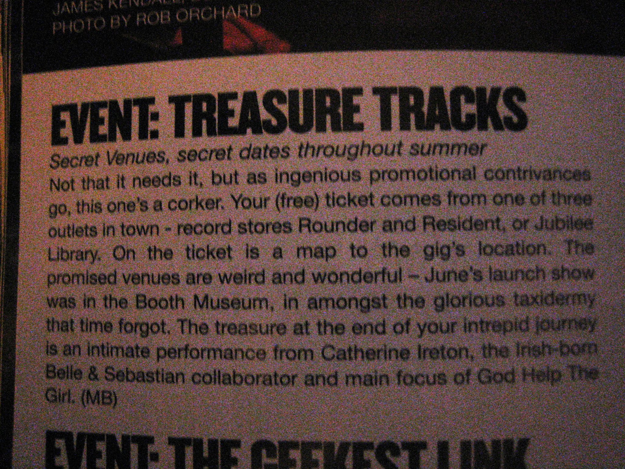 TreasureTracks — Brighton